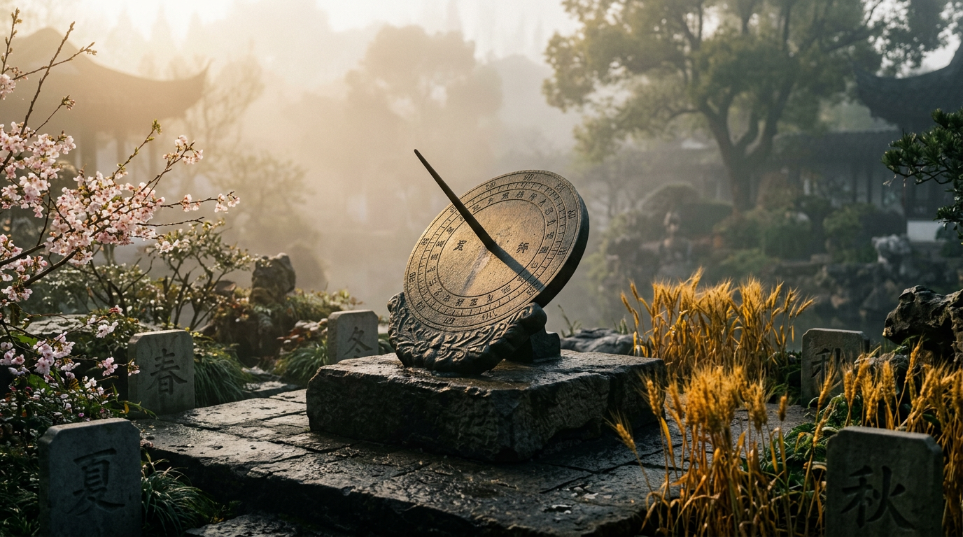 Thổ khuê (gnomon) cổ đại dùng đo bóng nắng xác định tiết khí