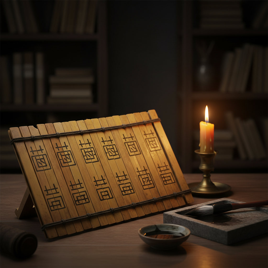 Sách Kinh Dịch cổ mở trang hiển thị các quẻ