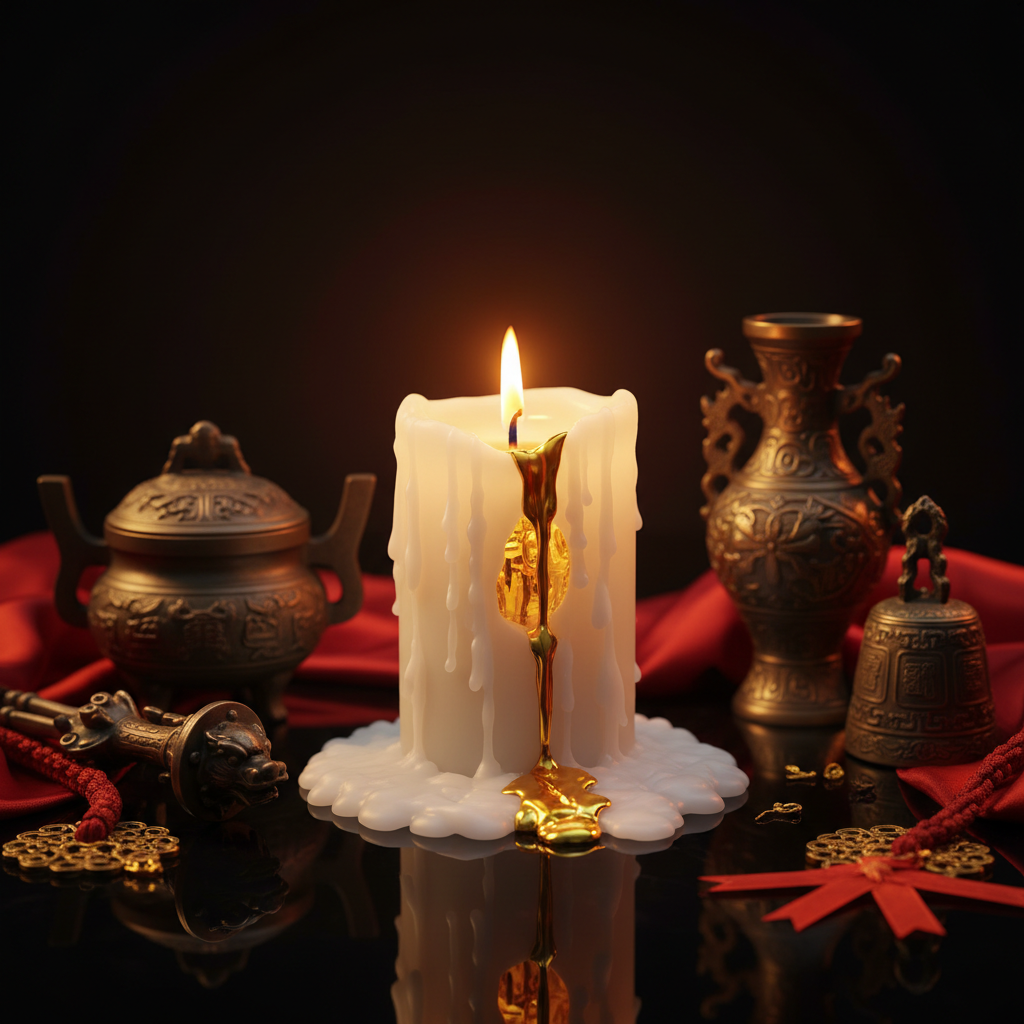 Mệnh Bạch Lạp Kim — ngọn nến trắng ẩn vàng ròng, ánh vàng rực rỡ trong bóng tối