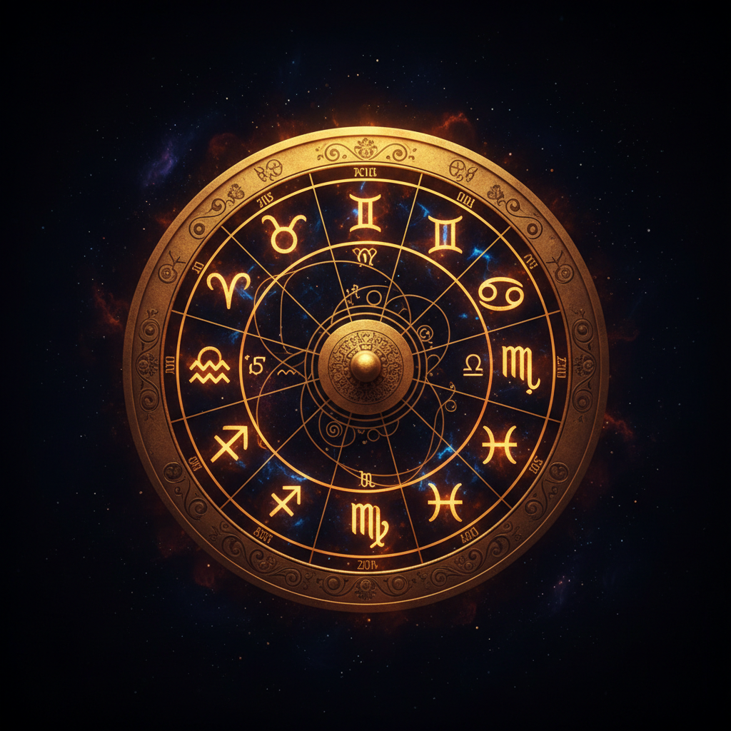 Bản đồ sao cá nhân — natal chart chiêm tinh học phương Tây với vòng hoàng đạo và các hành tinh