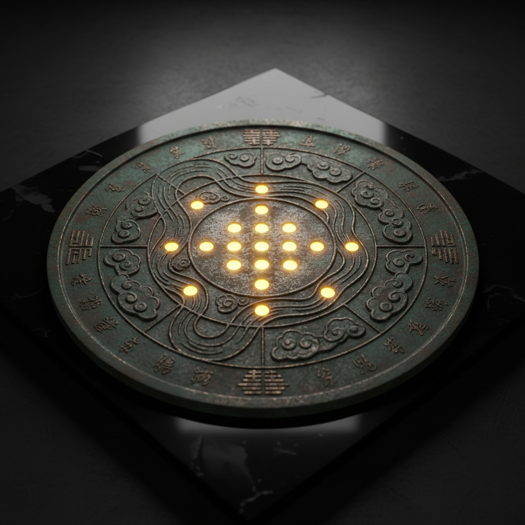 Hà Đồ sơ đồ số học cổ đại trên bề mặt đá