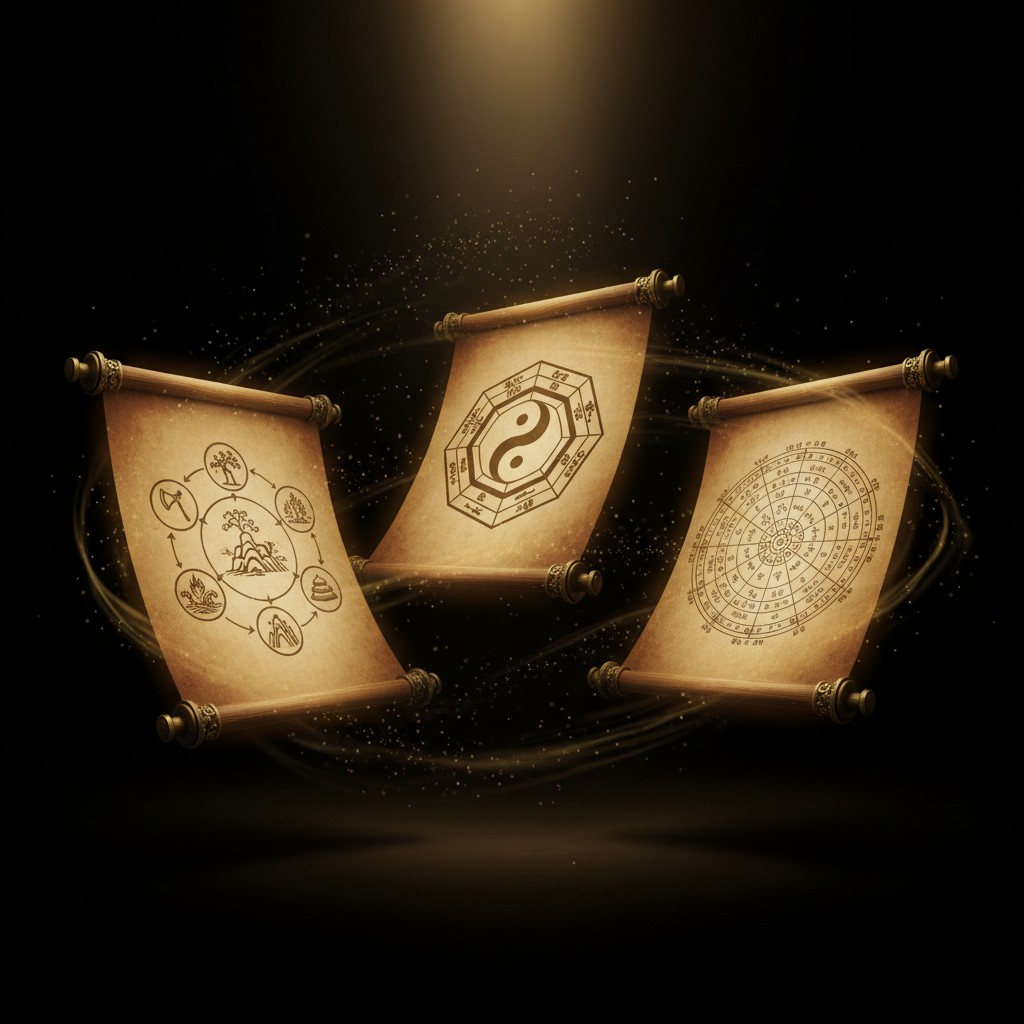 Ba hệ thống mệnh trong huyền học Đông Á — Mệnh Nạp Âm, Mệnh Quái, Cung Mệnh Tử Vi