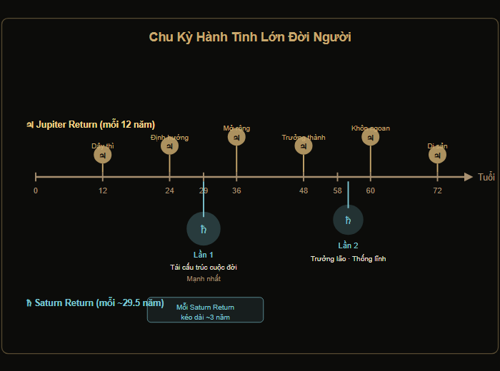 Sơ đồ quy trình 5 bước dự báo transit qua Sun Sign