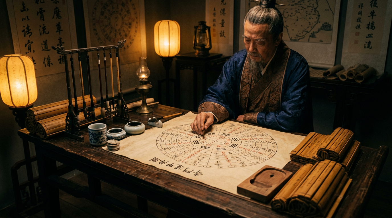 Bàn cờ chiến lược cổ đại và la bàn Trung Hoa