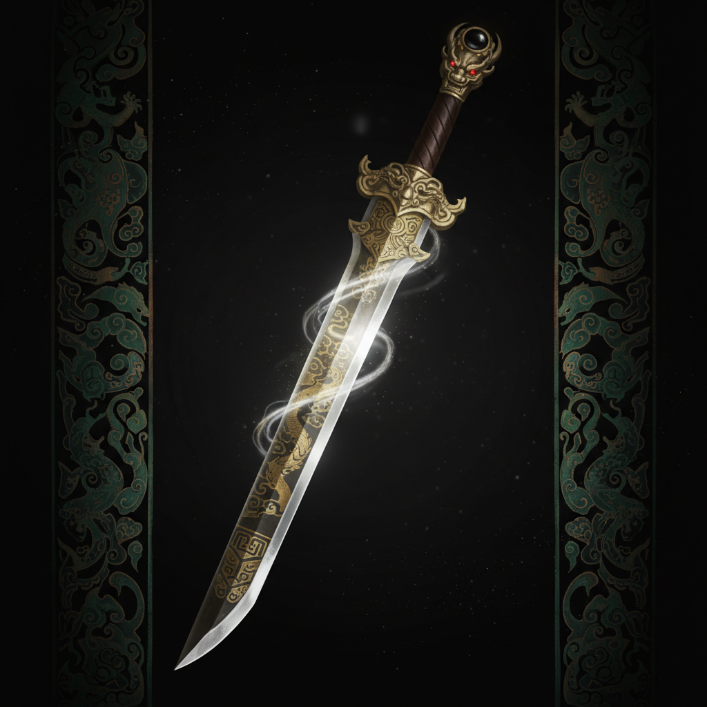 Mệnh Kiếm Phong Kim — kiếm vàng sắc bén dưới ánh trăng