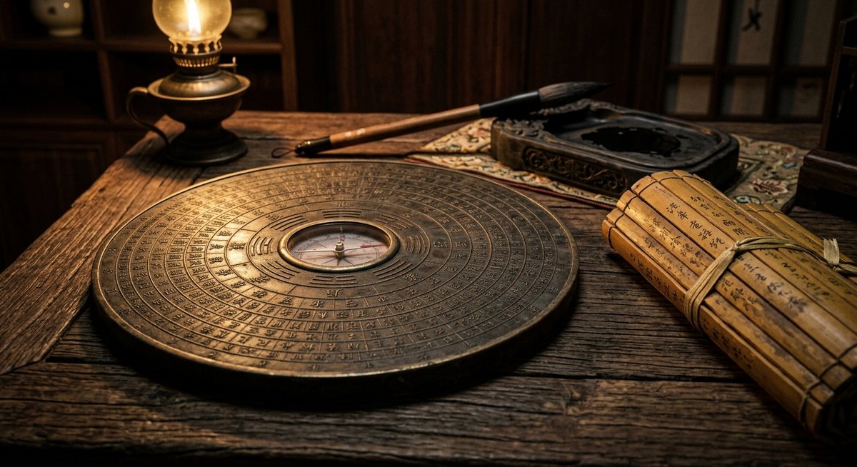 La bàn Luopan và bảng Lục Thập Hoa Giáp — công cụ tra Nạp Âm truyền thống