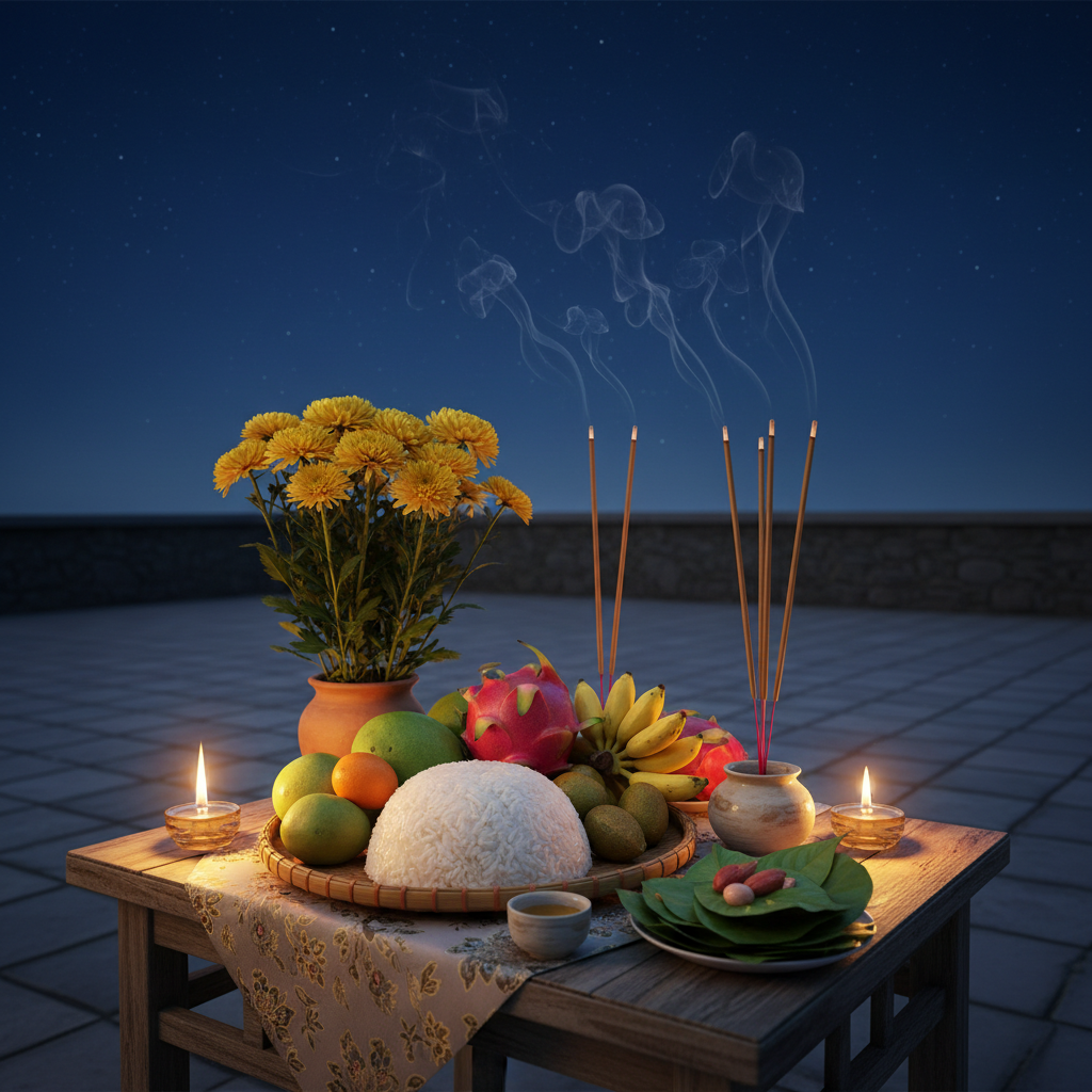 Bàn cúng sao Kế Đô giải hạn — lễ vật và nghi thức