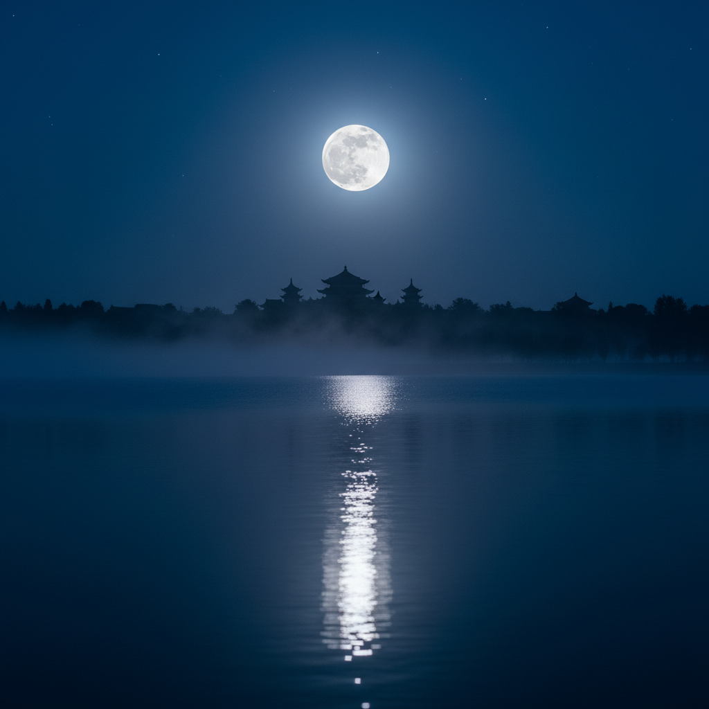 Sao Thái Âm trong hệ thống Cửu Diệu — biểu tượng mặt trăng và hành Thủy