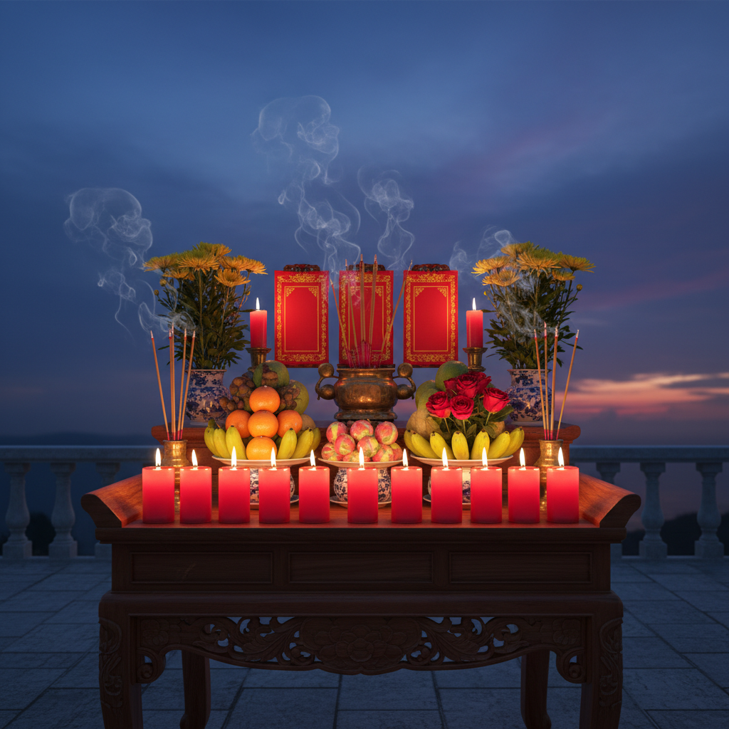 Nghi lễ cúng sao Vân Hớn giải hạn hướng Nam