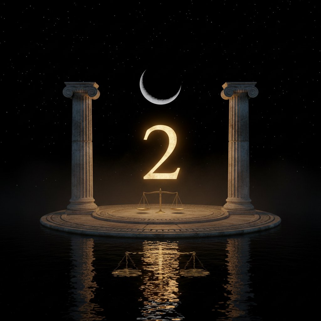 Số Chủ Đạo 2 trong Thần Số Học — biểu tượng Dyad và năng lượng hòa giải