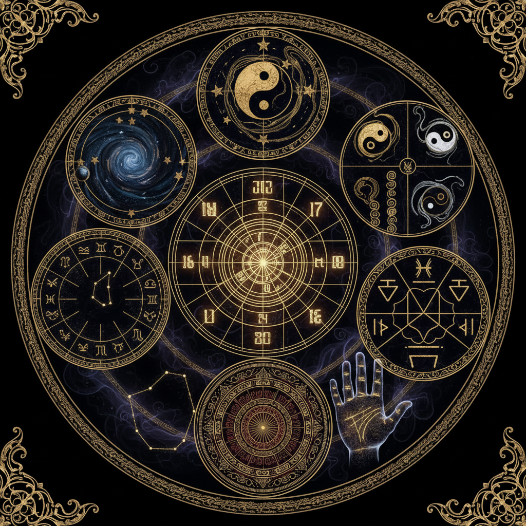7 phương pháp xem vận mệnh phổ biến nhất — Thần Số Học, Tử Vi, Tứ Trụ, Kinh Dịch, Phong Thủy, Chiêm Tinh, Tướng Học