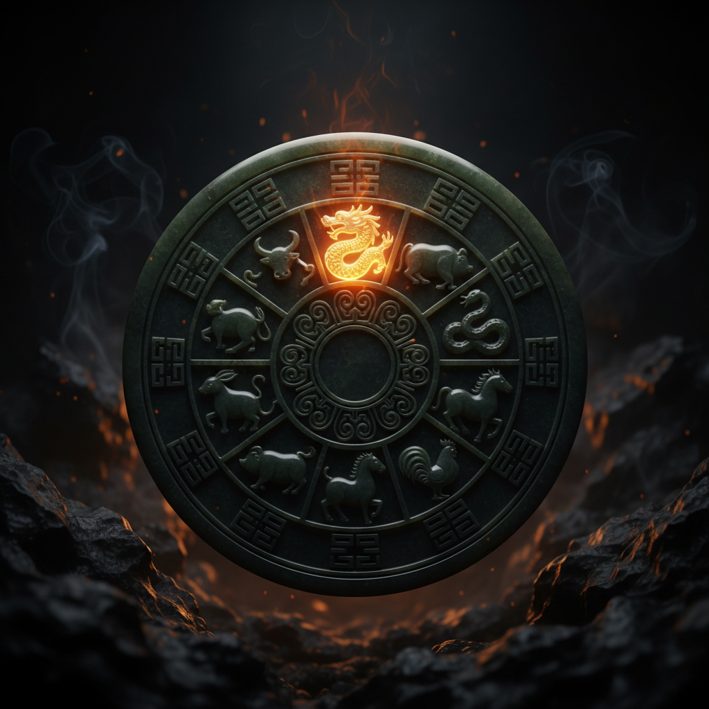 Hai bức tượng rồng đồng đối diện nhau trên bàn trà — biểu tượng hợp tác tuổi Thìn