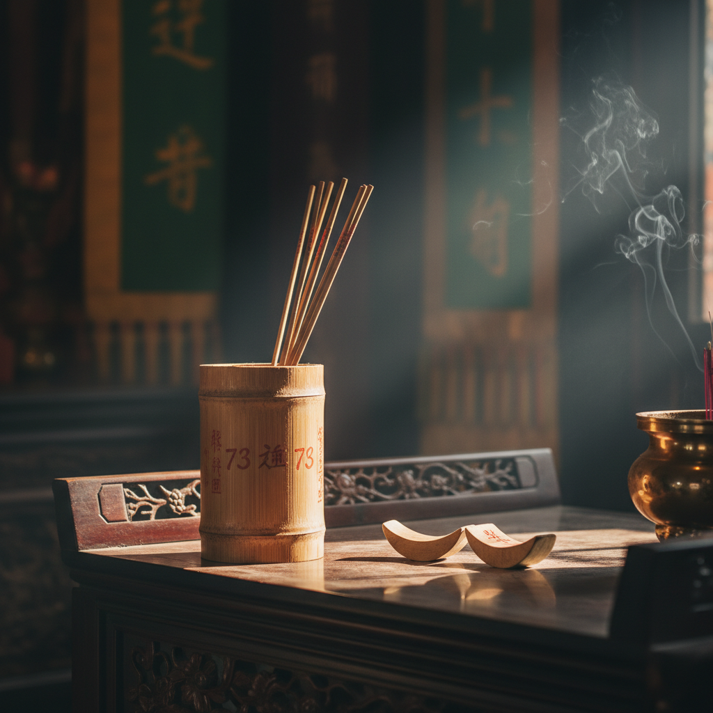 Ống xăm truyền thống và keo quẻ