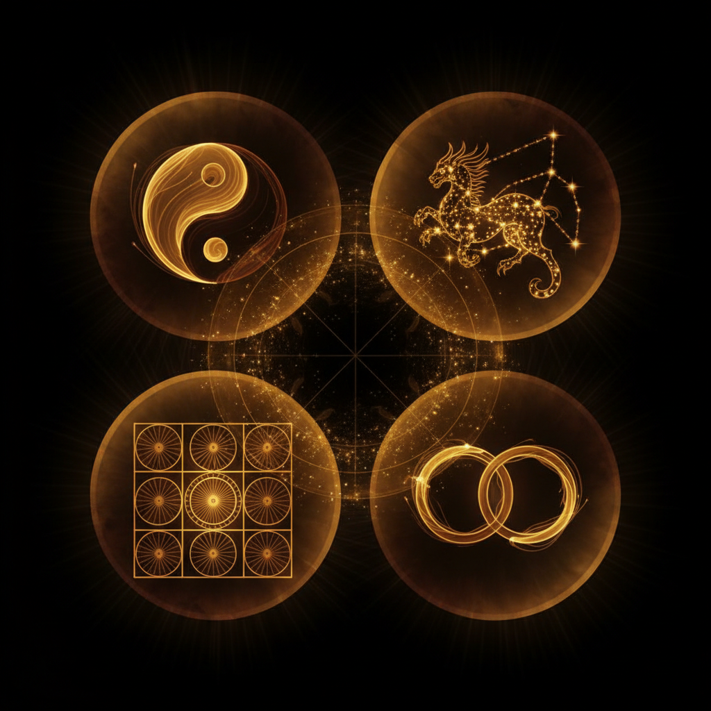 Kết hợp đa tầng — 4 hệ thống huyền học giao thoa trong xem hợp tuổi