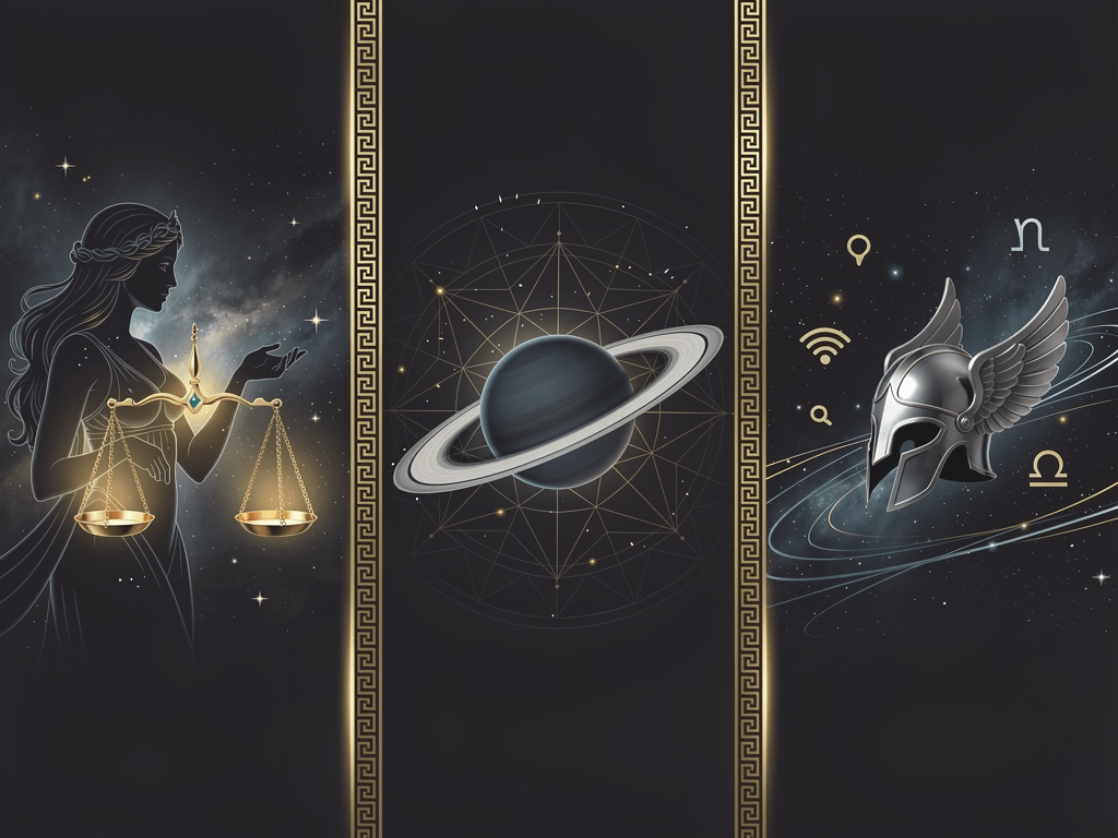 Ba decan Cung Thiên Bình: Venus, Saturn, Mercury
