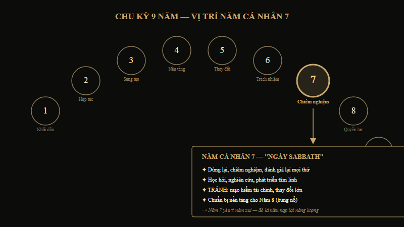 Chu kỳ 9 năm — Vị trí Năm Cá Nhân 7