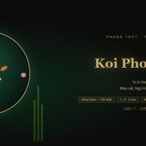 Phong Thủy Hồ Cá Koi — Vị Trí, Số Cá, Hướng Nước & Kiêng Kỵ