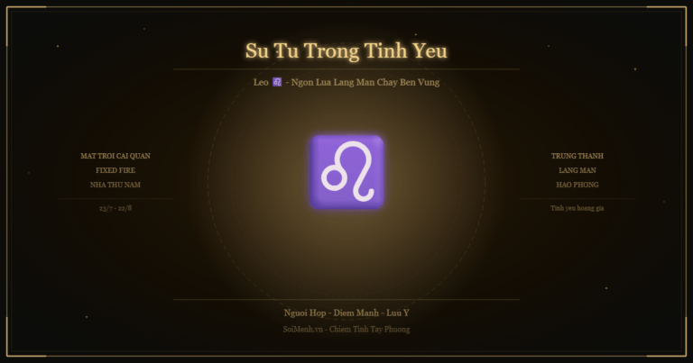Sư Tử Trong Tình Yêu — Người Hợp, Điểm Mạnh & Lưu Ý